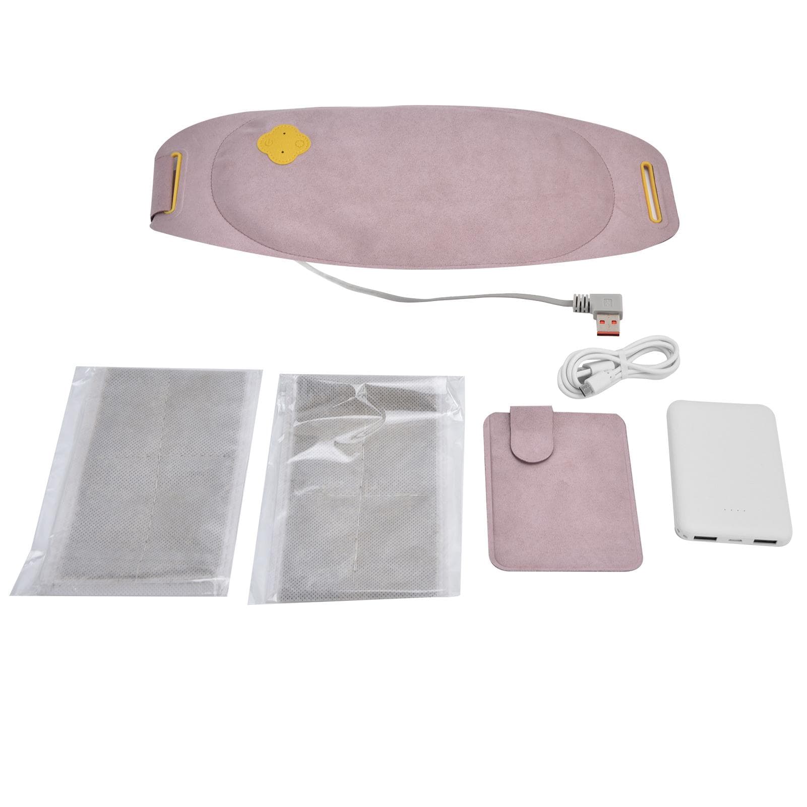 3 Gears Temperature Control Graphene Heating Waist Belt Intelligent USB Charging Warming Belt for purple