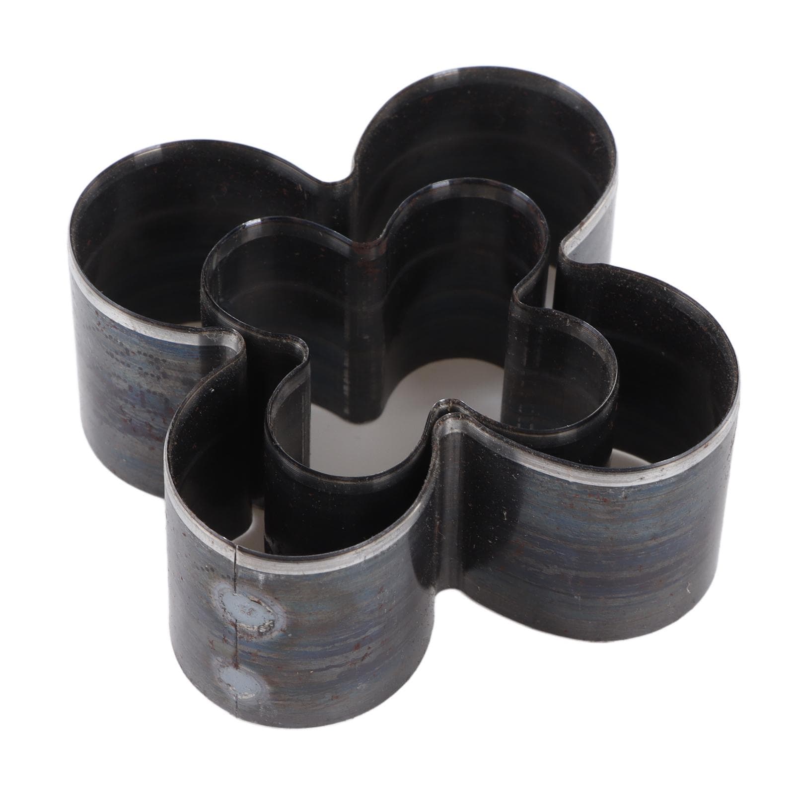2 Pcs Flower Leather Cutting Die Alloy Steel Sharply 4 Leaf Flower Shape Leather Hollow Punching