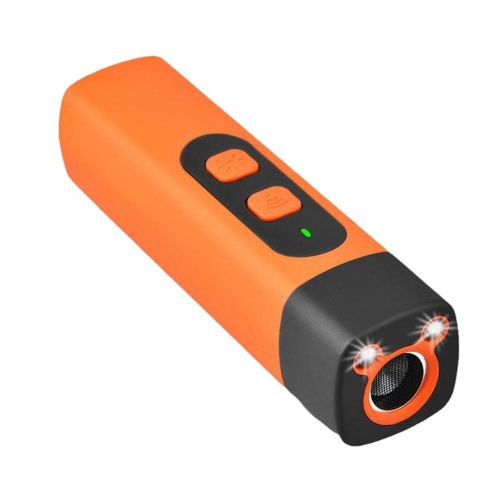 Rechargeable Ultrasonic Pet Dog Repeller Remote Control Dog Training Device Medium and Large Dogs orange