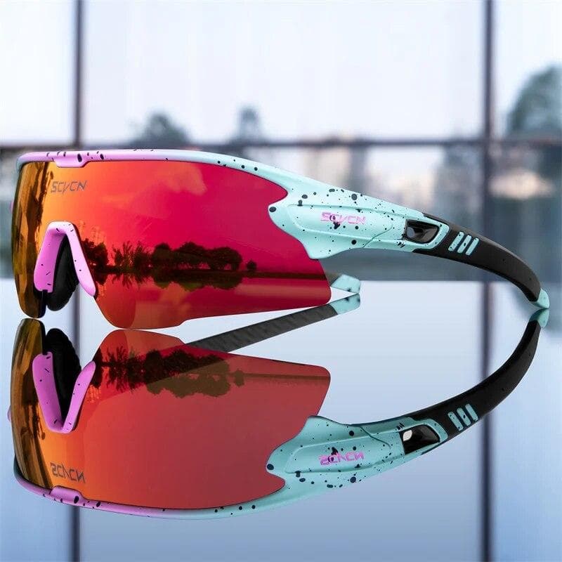Mountain Bicycle Glasses Sport Men Sunglasses Cycling Goggles Outdoor MTB Road Running Sunglasses UV400 Protection Eyewear 3 lens