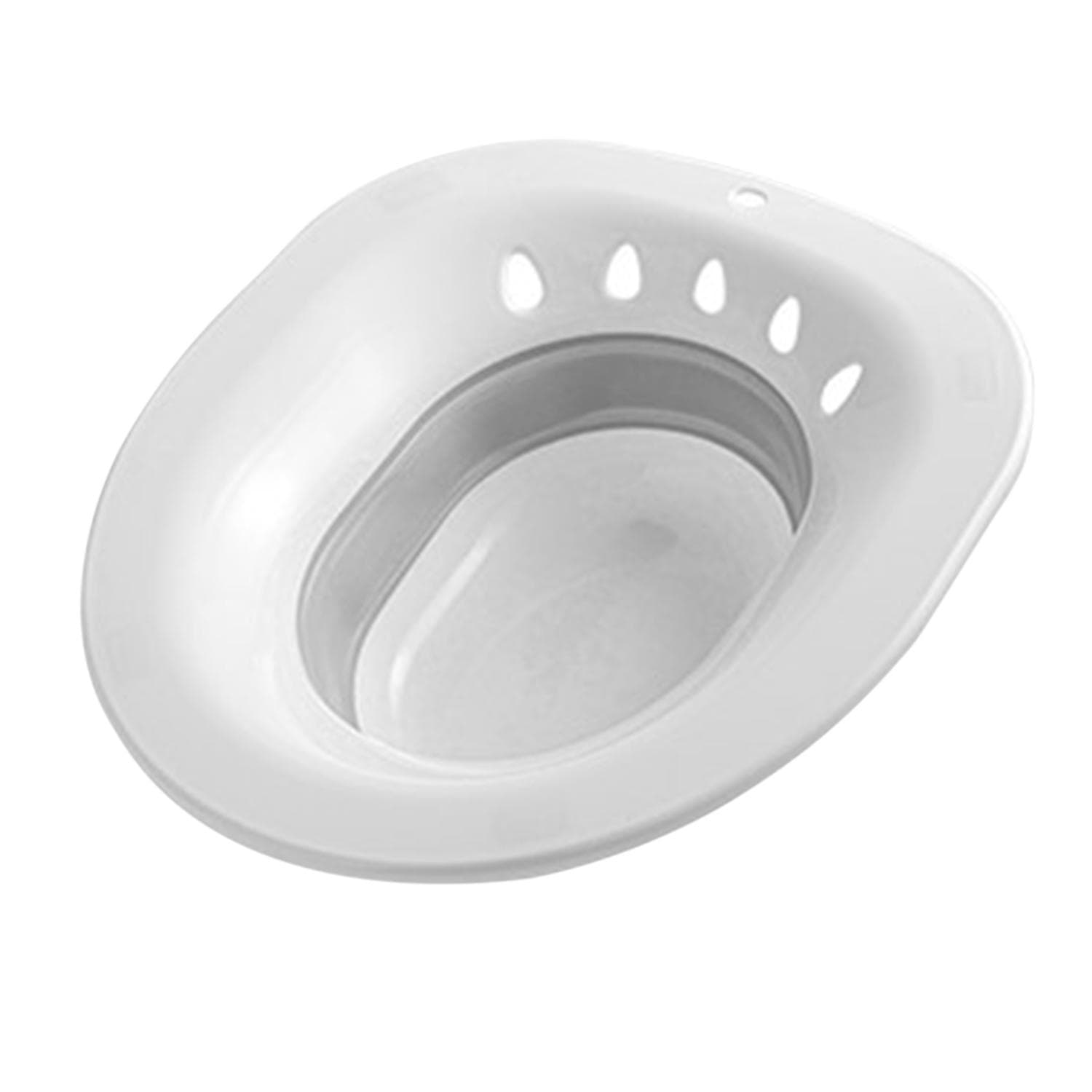 Sitz Bath for Toilet Collapsible Seat Sitz Foldable Squat Free Sitz Bath Folding Sitz Reusable grey