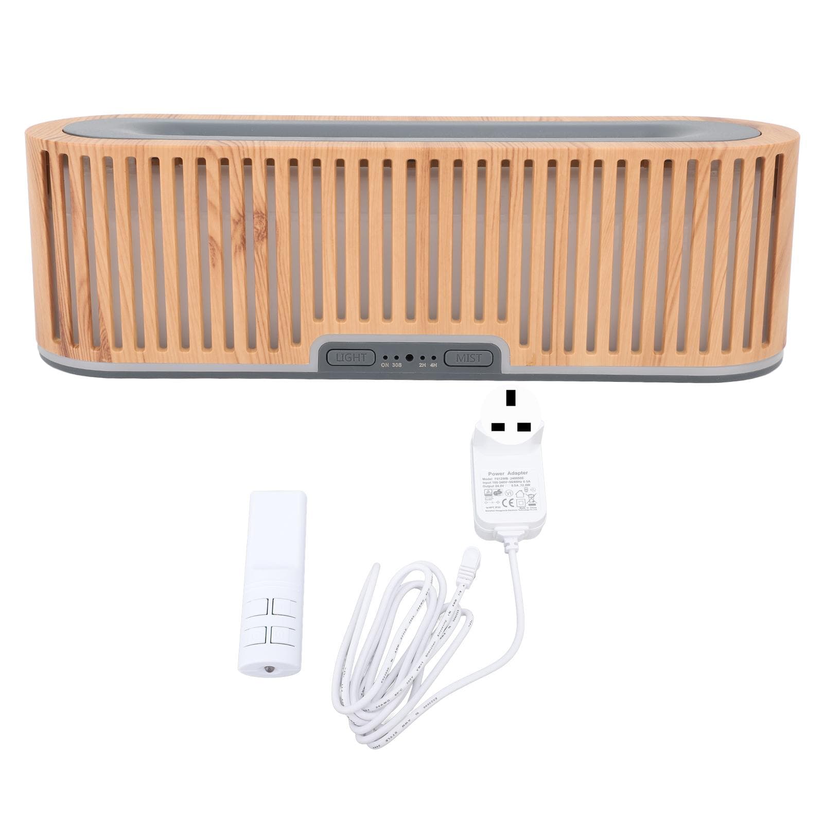 Flame Diffuser 200ml Light Wood Grain 7 Colors Ambient Light Ultra Sound Technology Super Silent