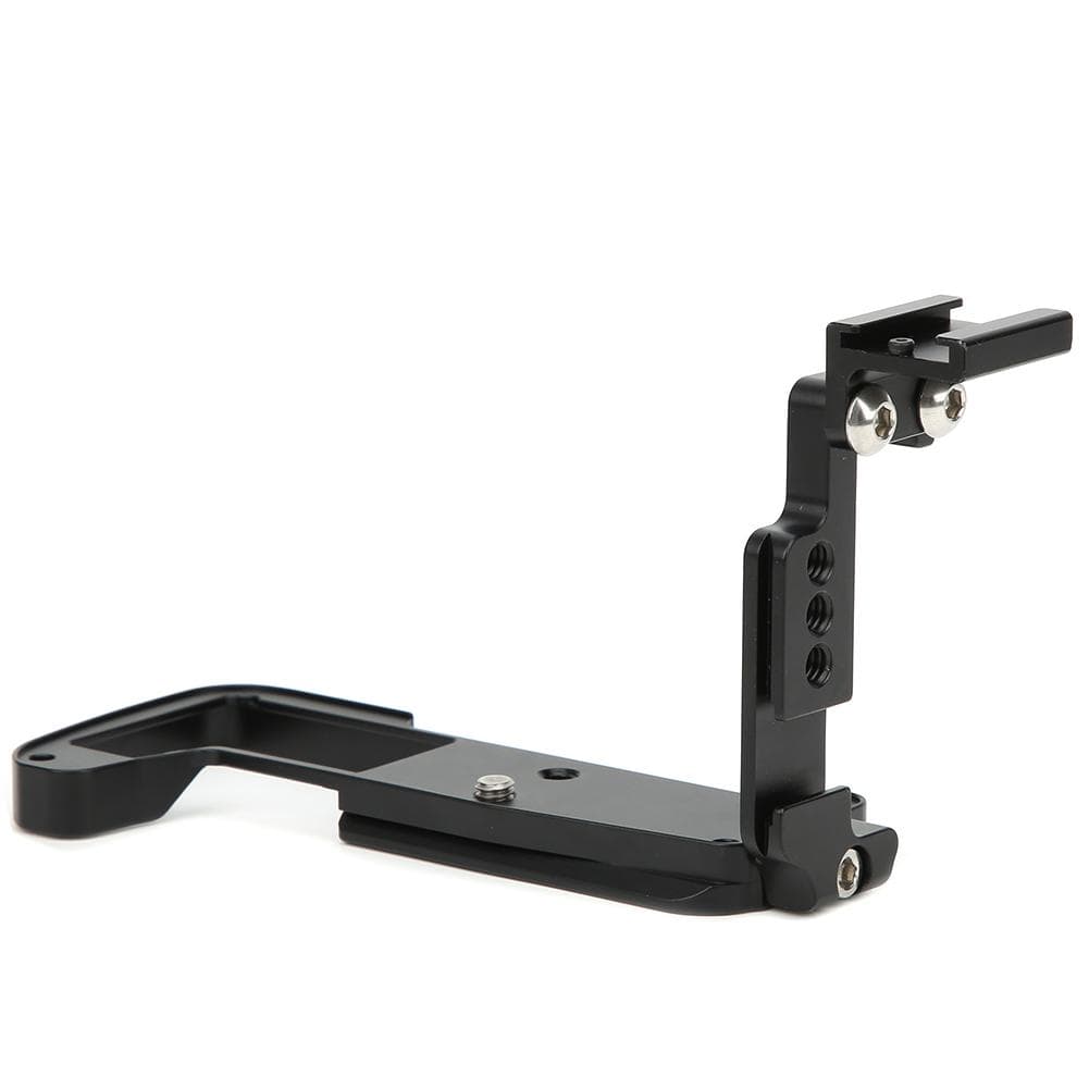 Quick Release L Plate Hand Grip Bracket with for ARCA Interface Cold Shoe Seat for Olympus