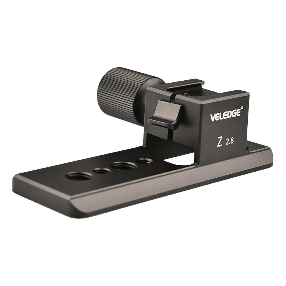 VELEDGE Aluminum Alloy Arca QR Plate Lens Collar Foot Stand Tripod Mount Base Lens Supports Holder black