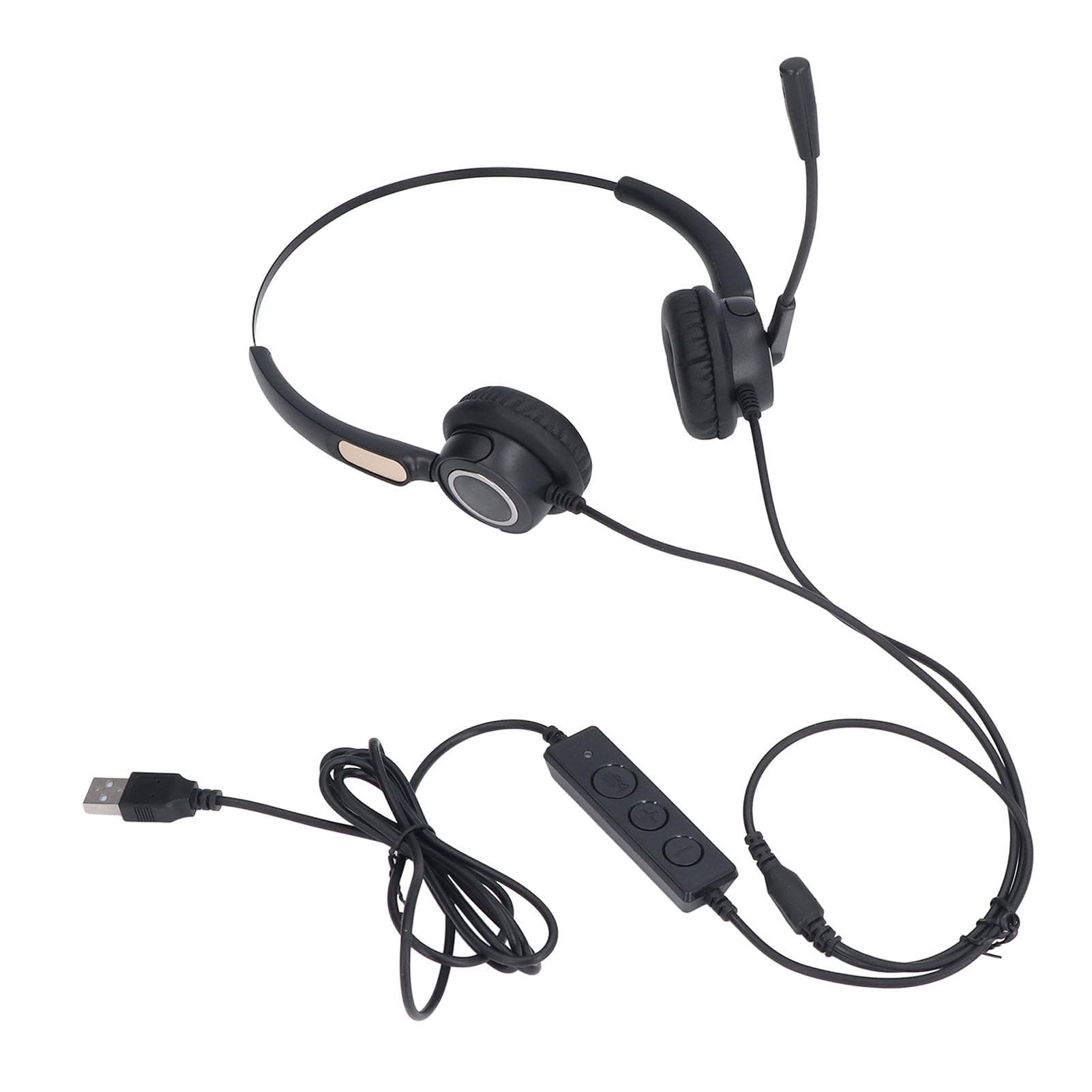 Call Center Headset Intelligent Noise Reduction HD Call USB Computer Headset for Call Center Online