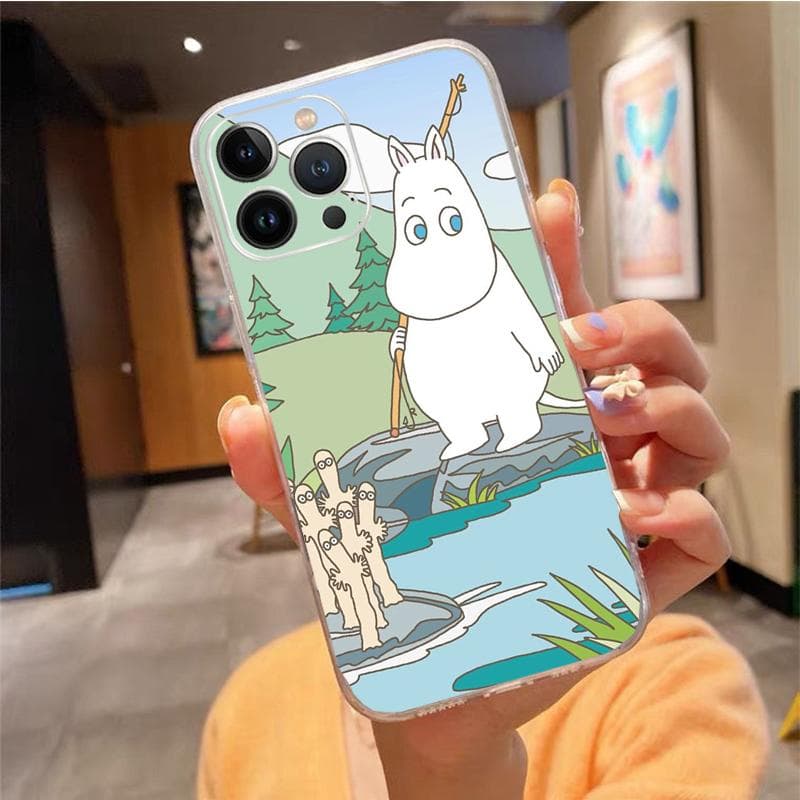 Phone Case For iphone 14 13 12 11 Pro Max XS XR X 12mini 14 Plus SE Moomin Mobile Phone Case Funda Capa Cell iPhone 13Pro