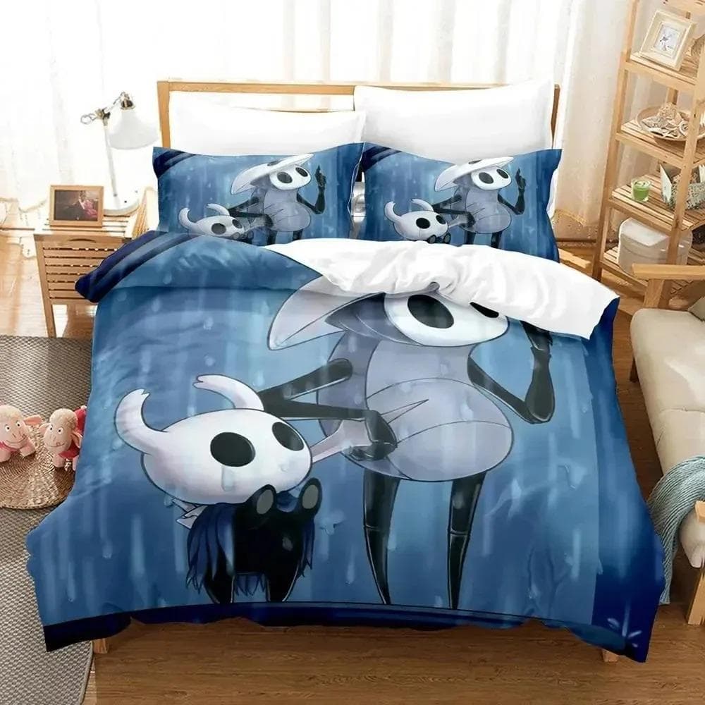 Anime Game Hollow Knight Bedding Set Duvet Cover Bed Set Quilt Cover Pillowcase Comforter king Queen Size Boys Adult Bedding Set 70x133cm 2pcs