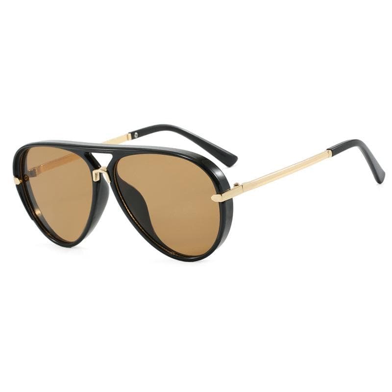 New Retro Pilot Sunglasses Y2K Candy Color Gradient UV400 Protection Trendy Women Men Casual Double Beam Design as picture