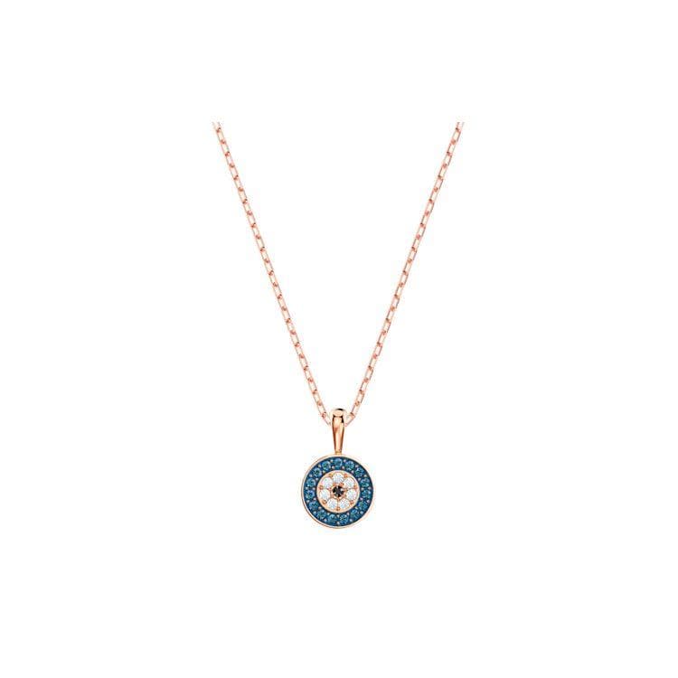 Swarovski Luckily Evil Eye Crystal Necklace Women necklace 5468919 Box (Random Color)