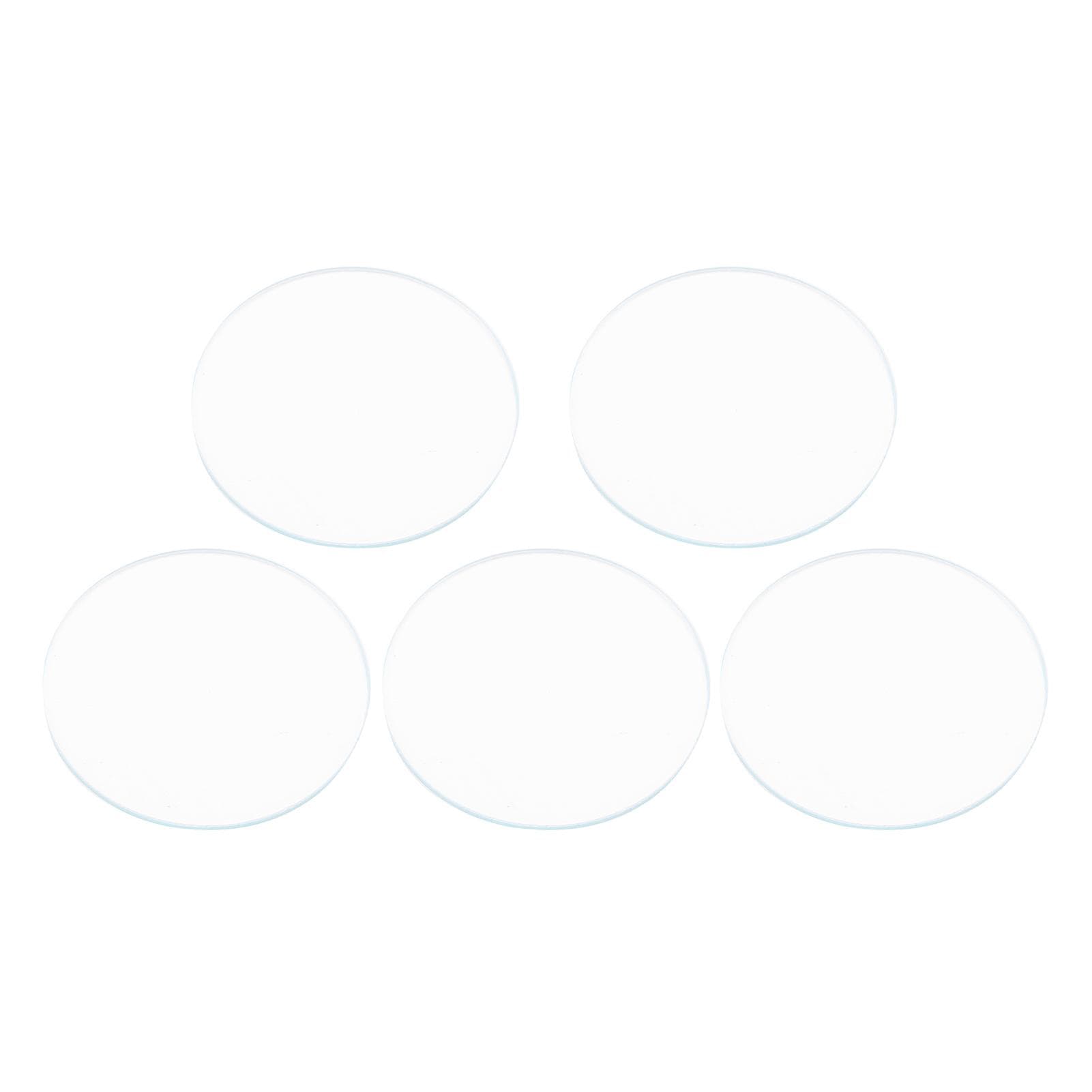 5PCS Round 37/38/39MM Flat Watch Crystal Lens Glass Replacement Parts Tool 39MM