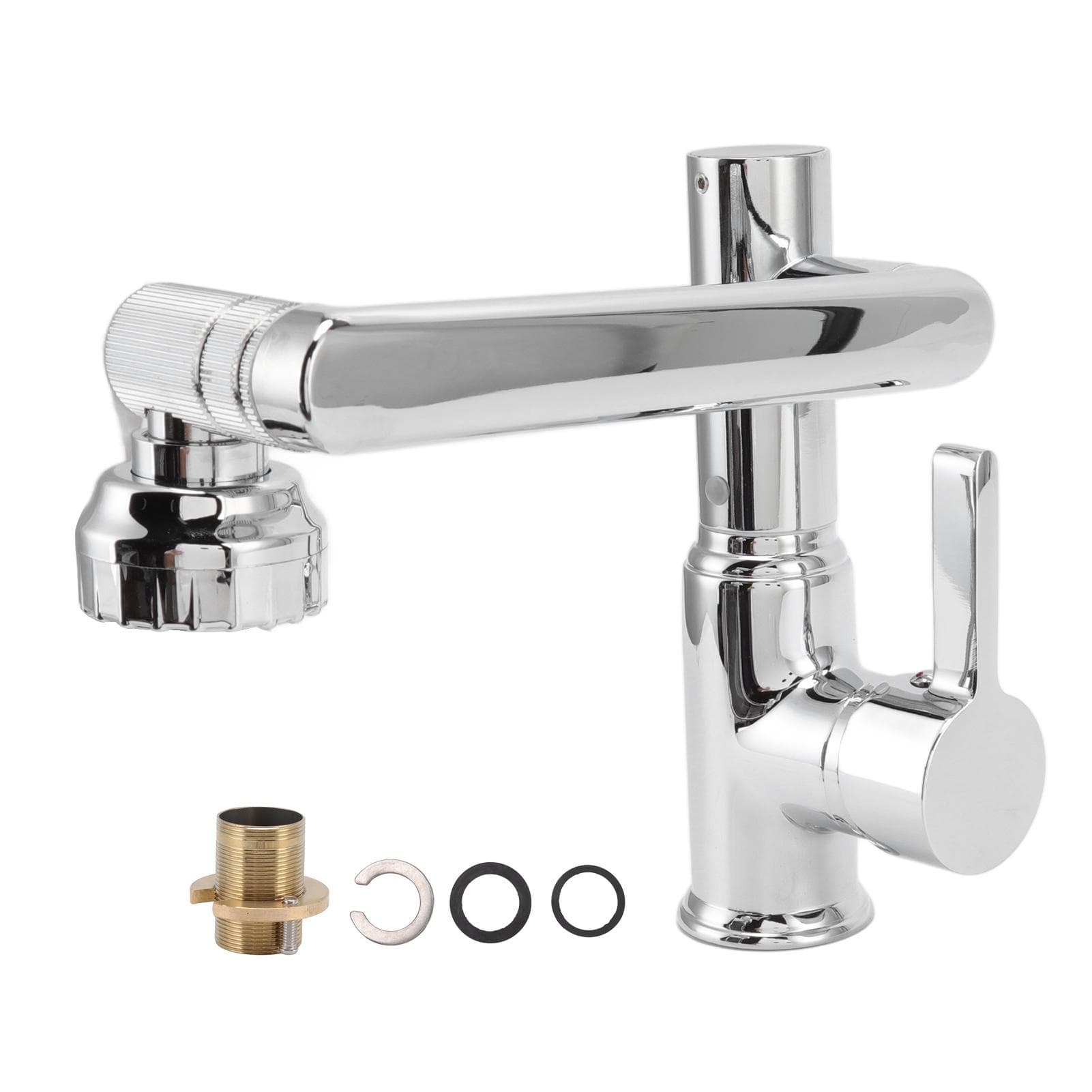 Swivel Faucet Brass G1 360 Degree Long Nose Tap Bathroom Accessories with Digital Display for