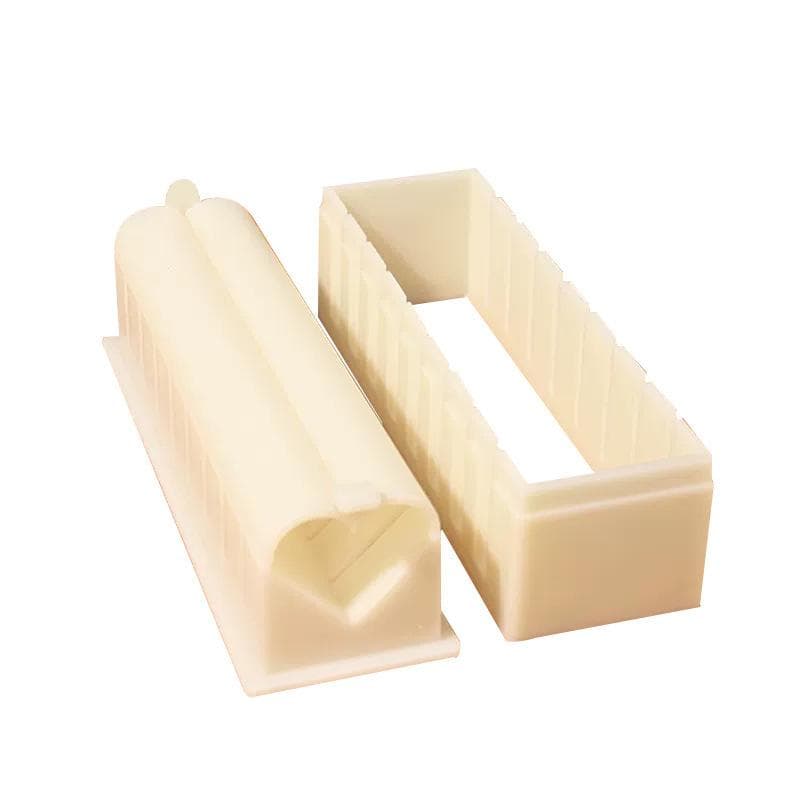 DIY Sushi Maker and Rice circular Mold Japanse Cake lovelike Mold Multifunctionele Mould square Sushi Making Tool Set white