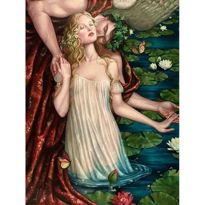 Full Round Drill DIY Diamond Embroidery Sweet Kiss Couple Diamond Painting Cross Stitch Rhinestone 20X30CM