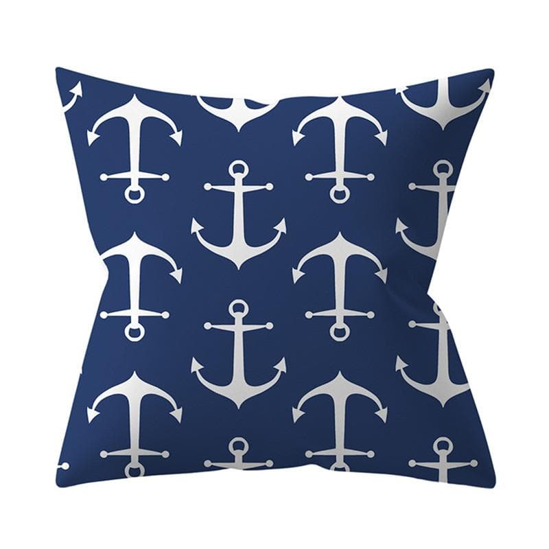Navy Blue Mandala Nordic Geometric Pillowcase 45x45 Cushion Cover Decorative Pillow Sofa Cushion Home Decor Polyester 40x40cm