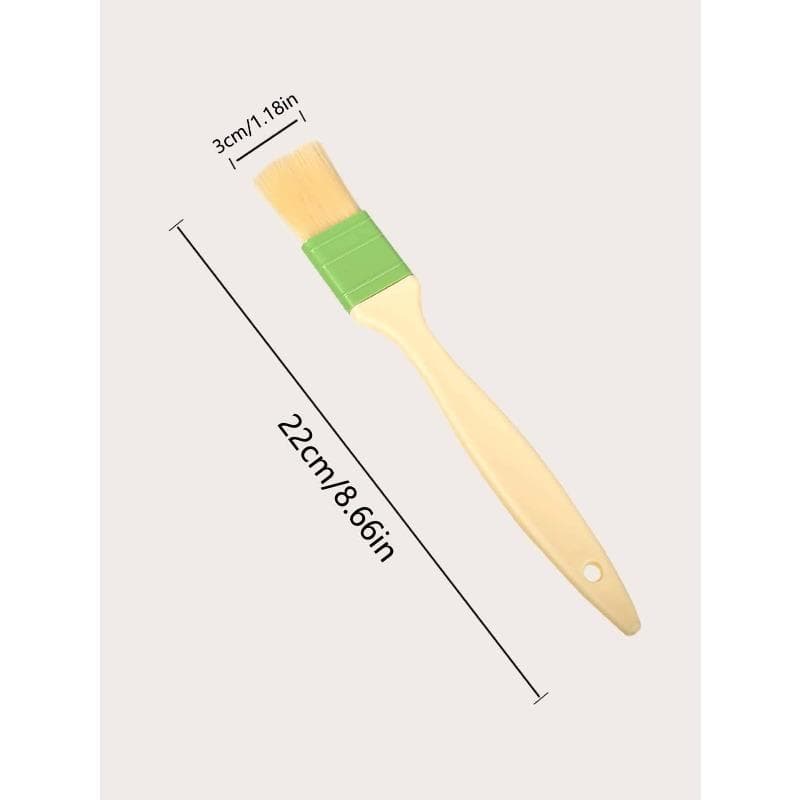 1pc Plastic Baking Oil Brush, Multifunction Pastry Brush For Baking one-size green