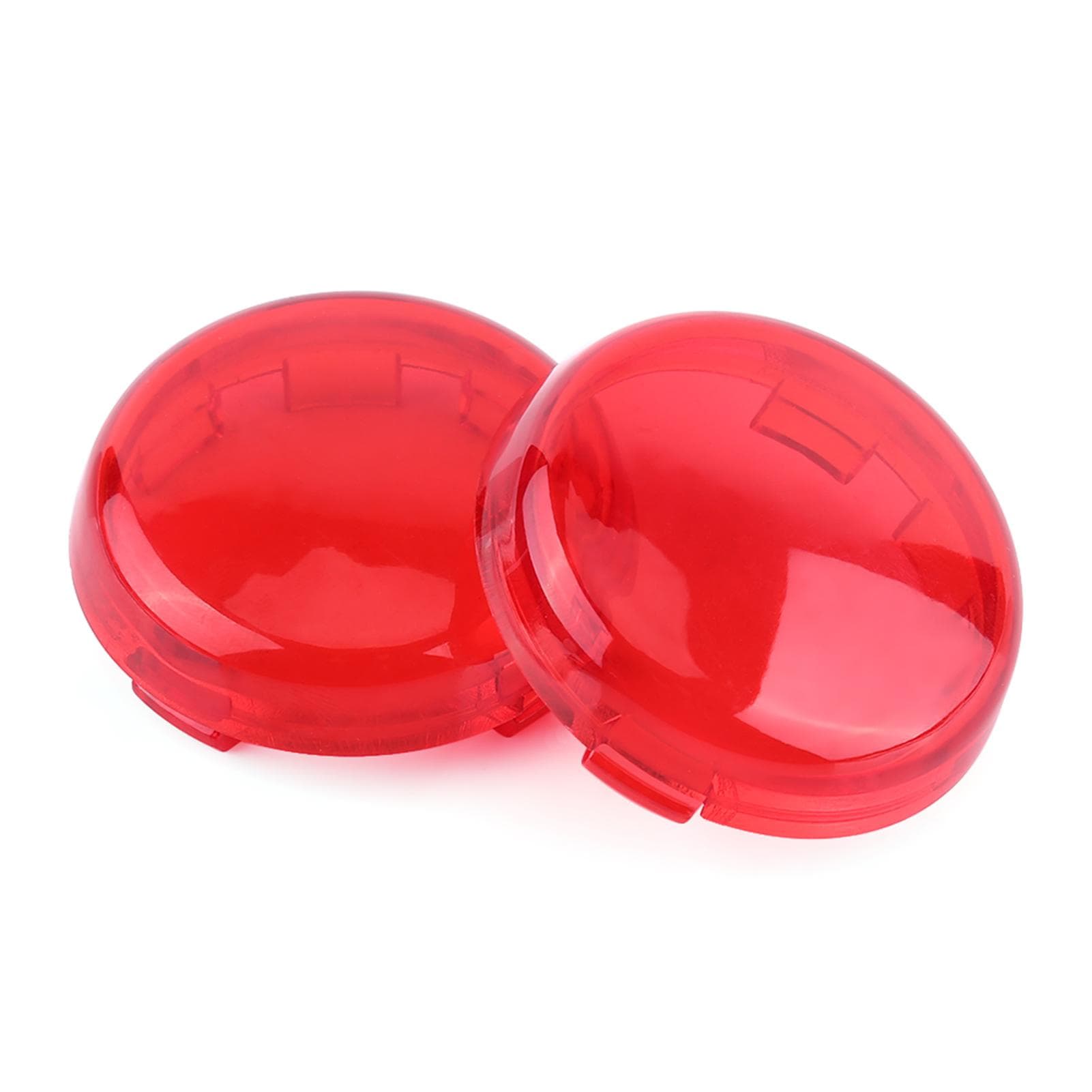2 pcs Motorcycle Turn Signal Light Lens Cover For Dyna Softail Sportster 198615 Red