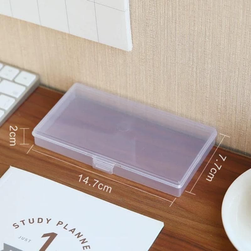 1 PC Stationery Stickers Plastic Storage Box Organizer Container Art Tool Case For Craft Desktop S