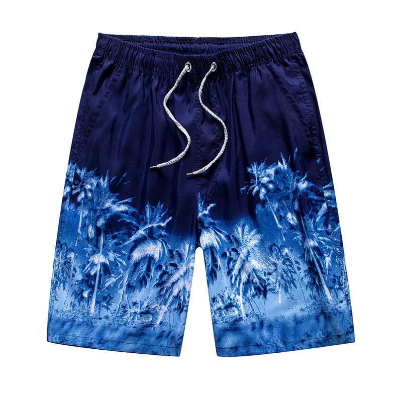 Men's Casual Color Outdoors Pocket Beach Work Trouser Beach Shorts Pant XXL Dark blue