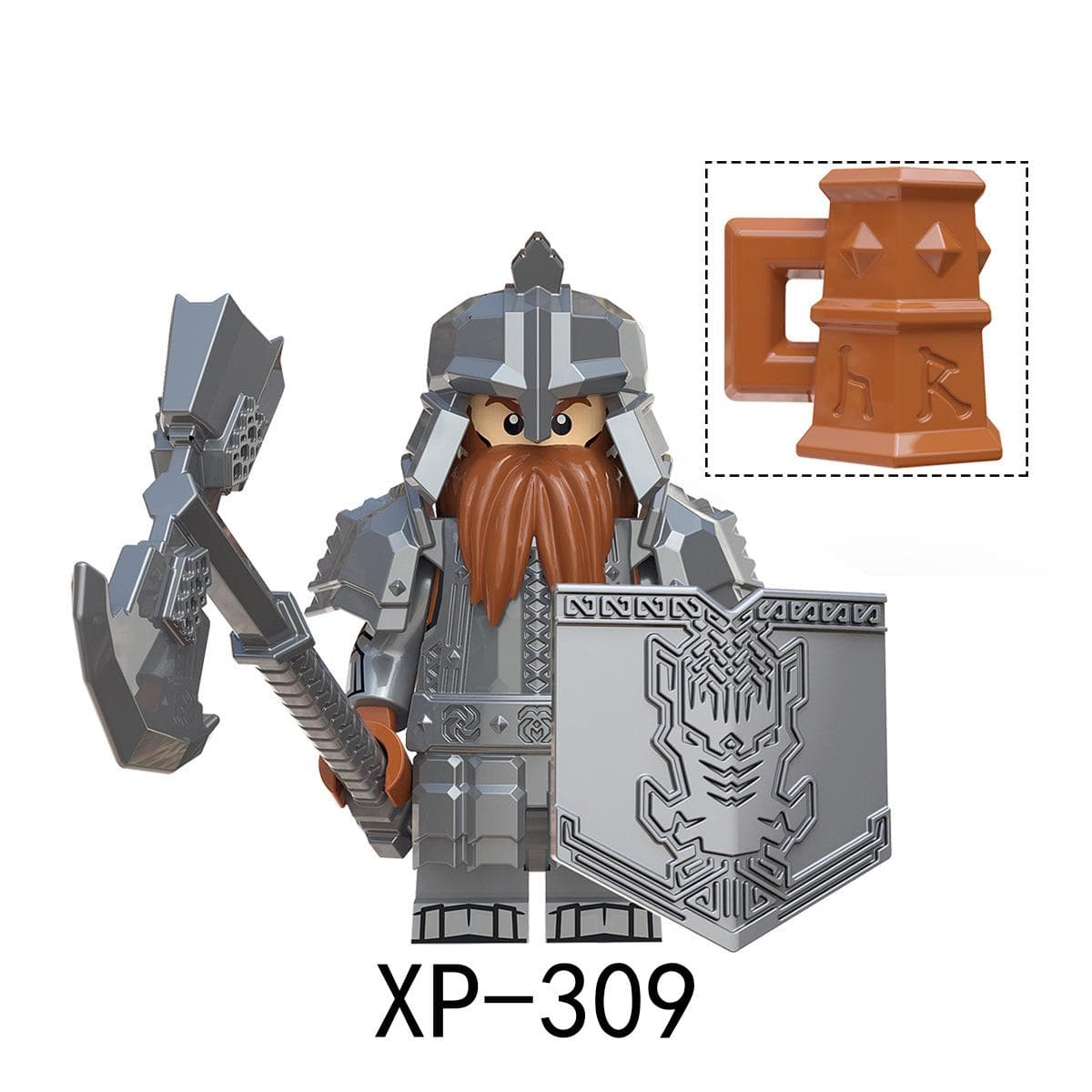 KT1040 Medieval Soldier Warrior Warrior Building Blocks Children's Toys