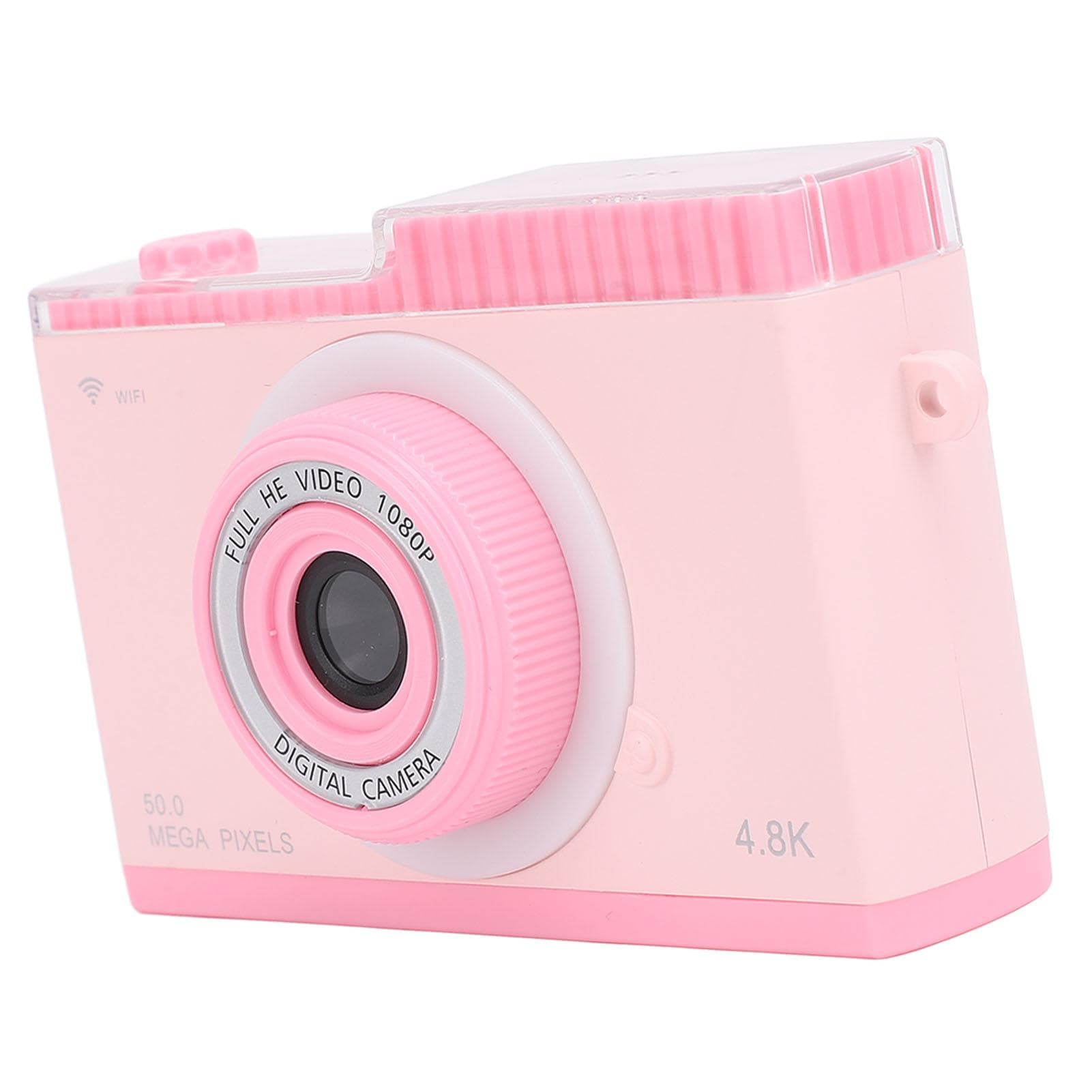 Digital Camera 48M 1080P 8x Digital Zoom Support Wireless Fidelity Transmission Retro Compact pink
