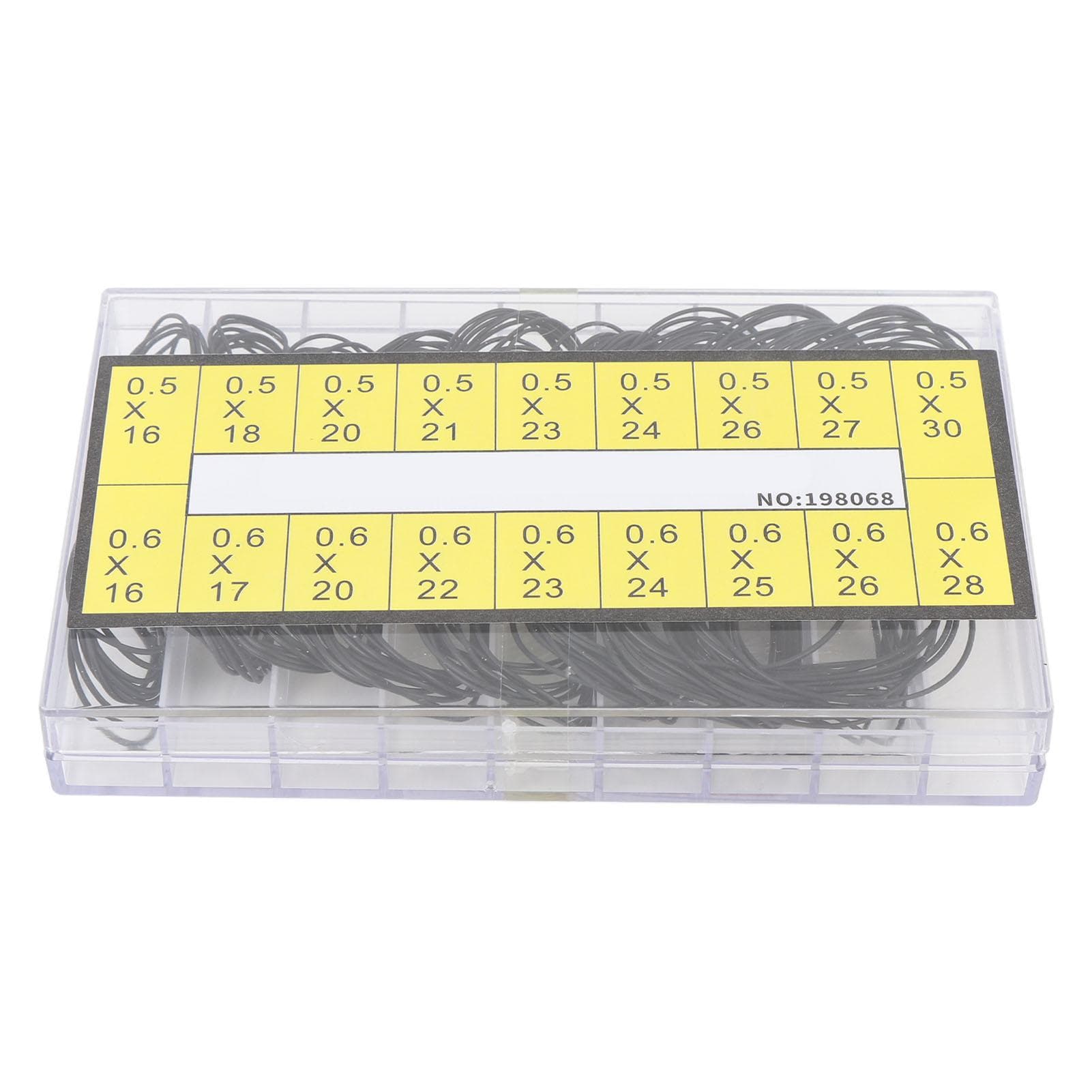 180 Pcs O Ring Watch Gasket 18 Sizes Watch Back Cover Rubber Sealing Gaskets with Plastic Box for