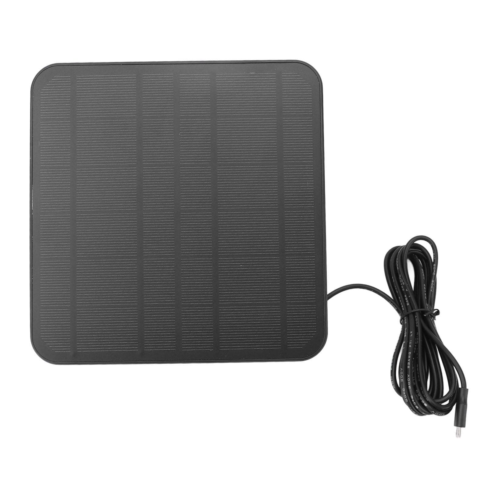 Solar Panel 6V 5W Type C Port IP65 Waterproof 360 Deg Rotatable for Reolink Camera