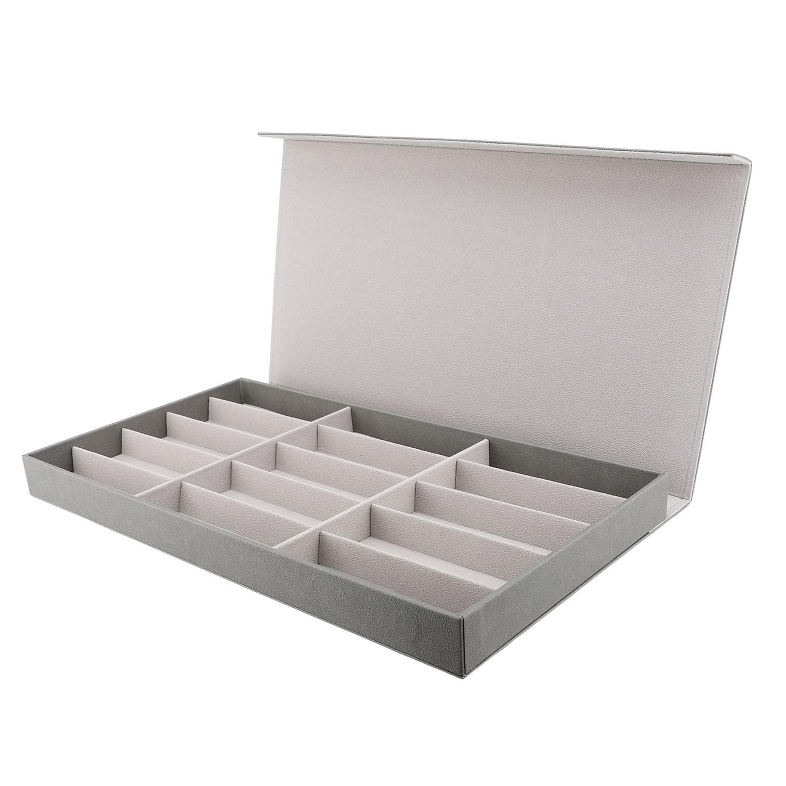 15 Slot Sunglasses Organizer Multifunctional Jewelry Box Large Space Multiple Glasses Case Box for