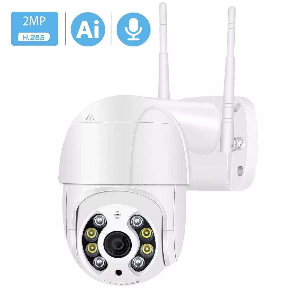 New HD 1080P Wireless PTZ Outdoor Camera IP 2MP Surveillance AI Waterproof Infrared Night Vision Tracking Wifi Outdoor Security CCTV EU Plug