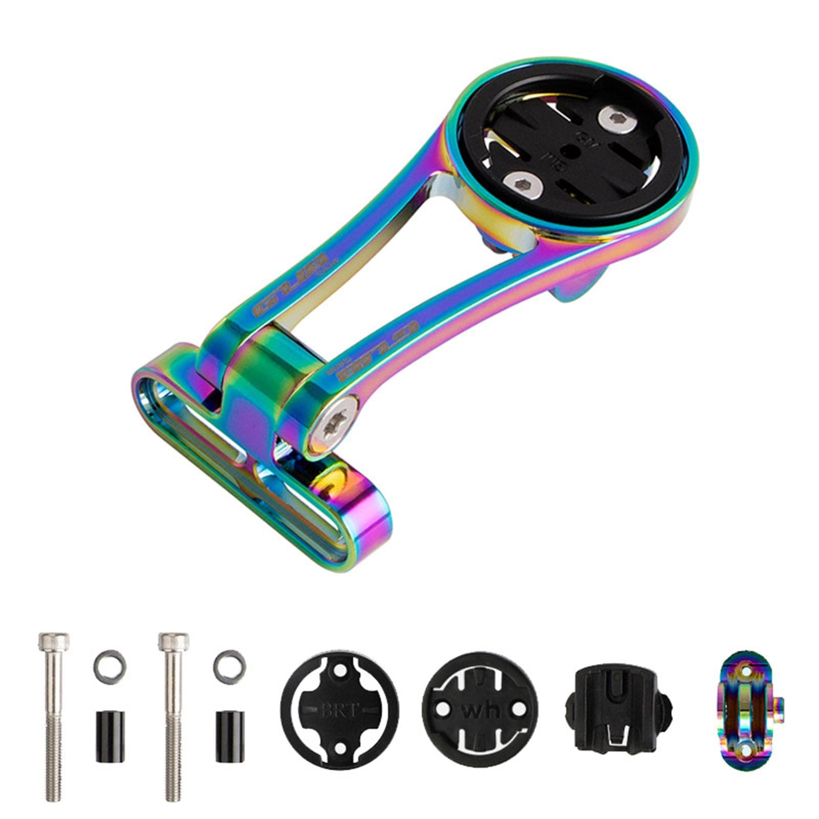 Bike Computer Mount Extend Aluminum Alloy Lightweight Adjustable For Garmin Bryton Cateye Wahoo Model 1 multicolour