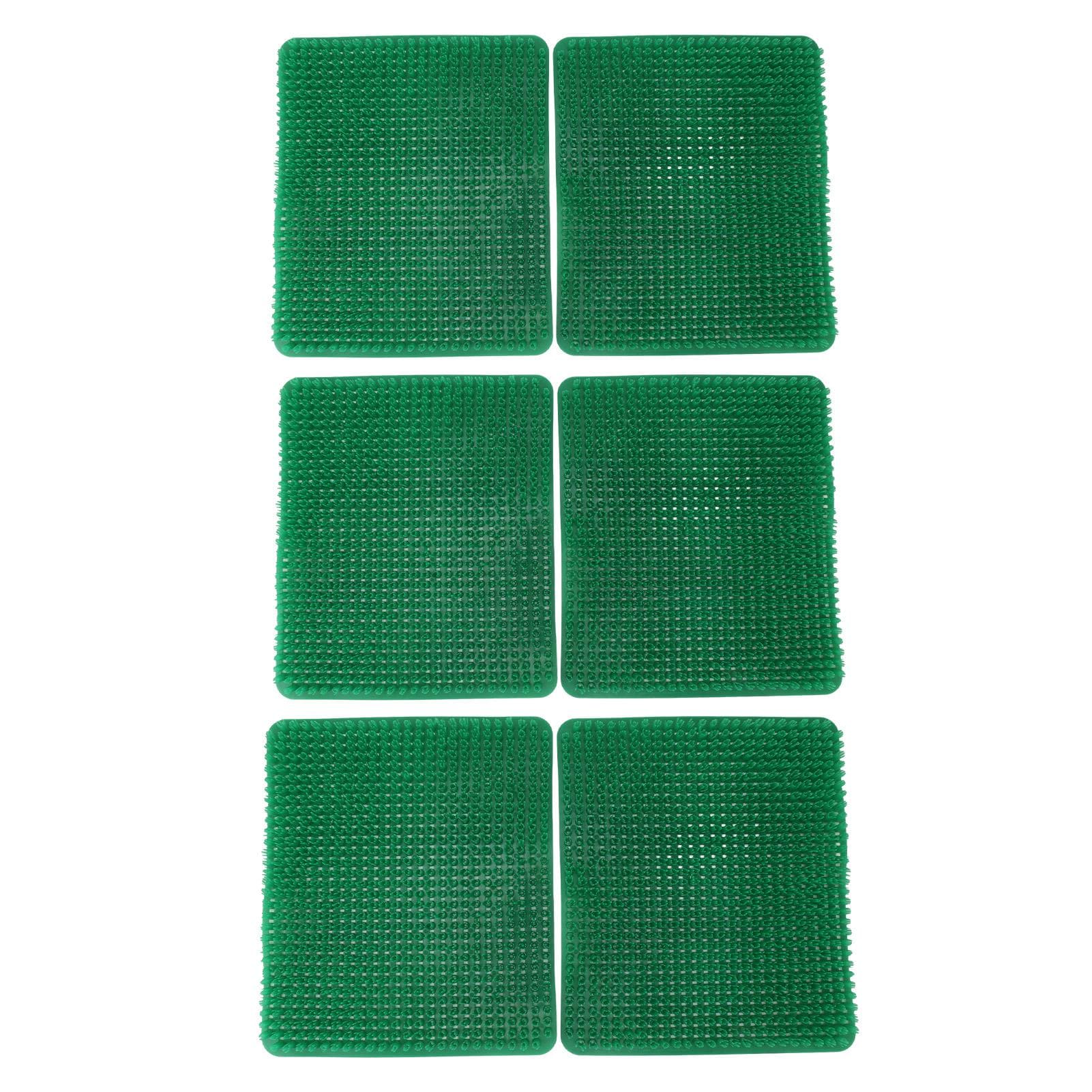 6 Pcs Chicken Nesting Box Pads PE Chicken Nesting Pads for Coop Chicken Egg Laying Accessory Grey green