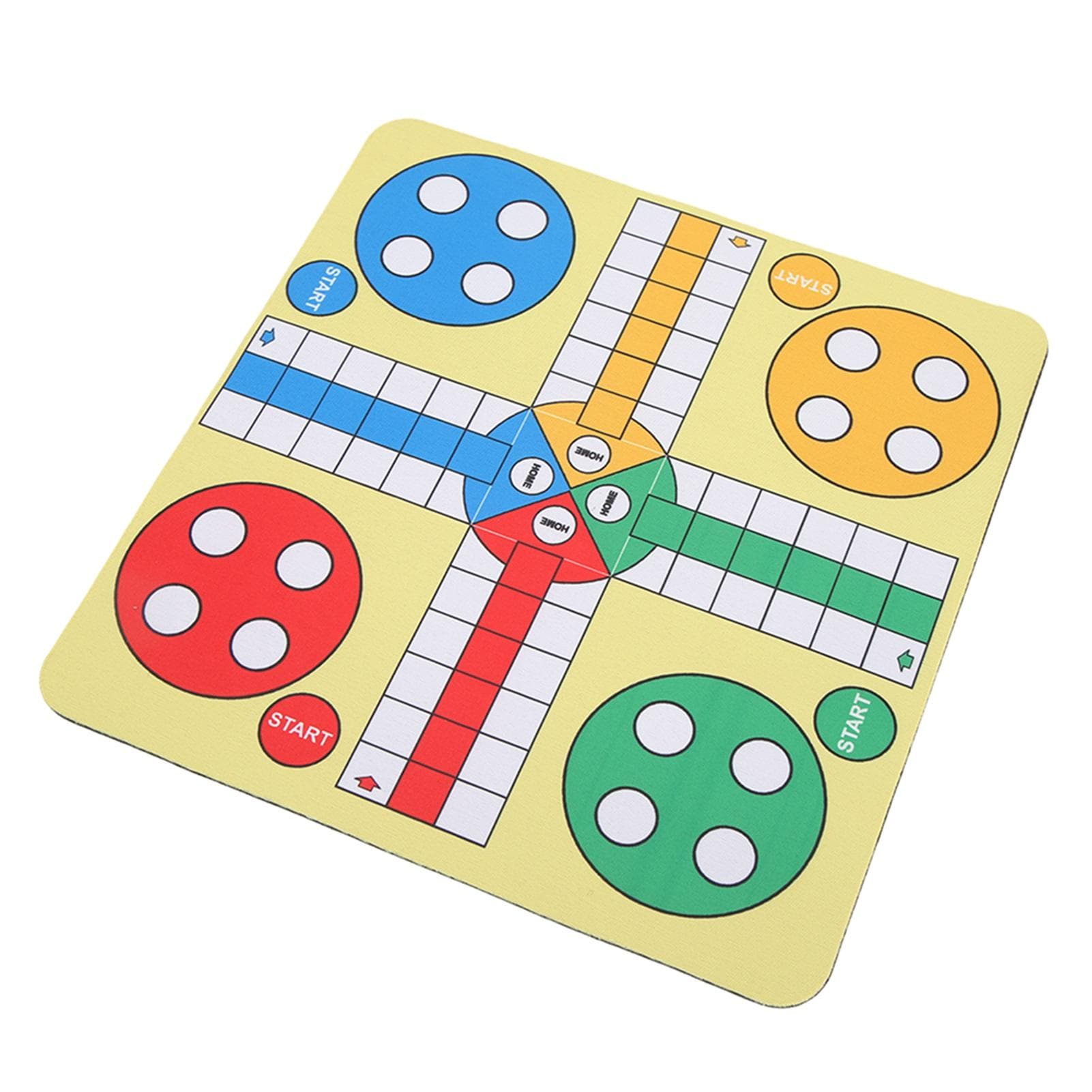 Flying Chess Game Board Foldable Compact Washable Leather Can Be Used As Mouse Pad Party Board