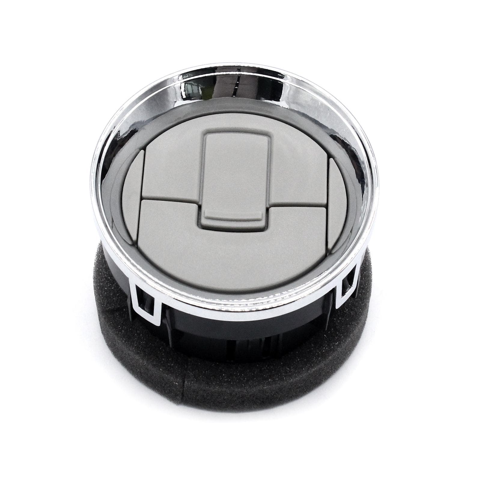 Dashboard AC Heater Air Duct Vent Louvre Replacement for Ford F-150 2012-2014 OEM CL3Z-19893-EA silver
