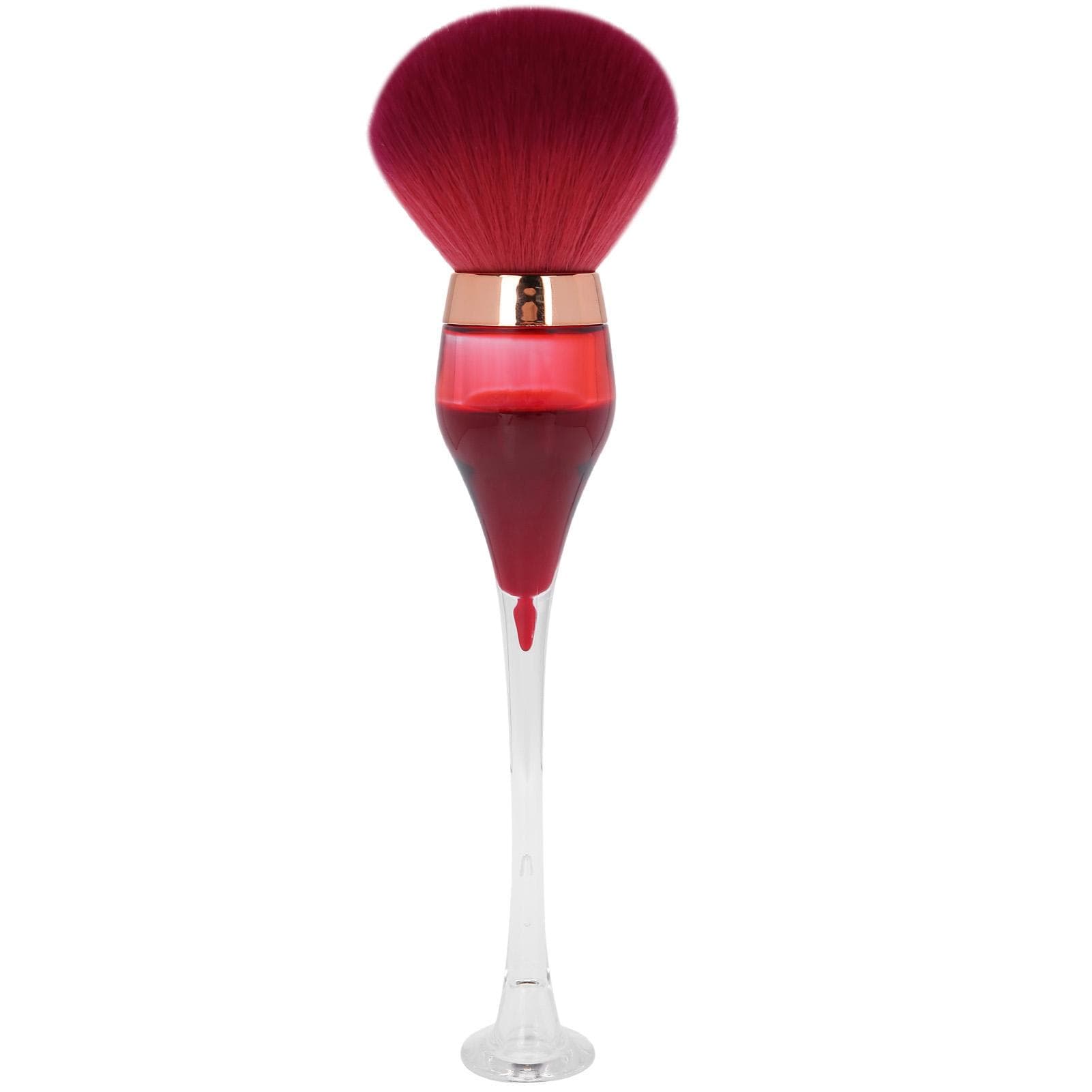 Nail Dust Cleaning Brush Nail Art Powder Remover Brush Cleaner Makeup Blush BrushesRose Red rose red