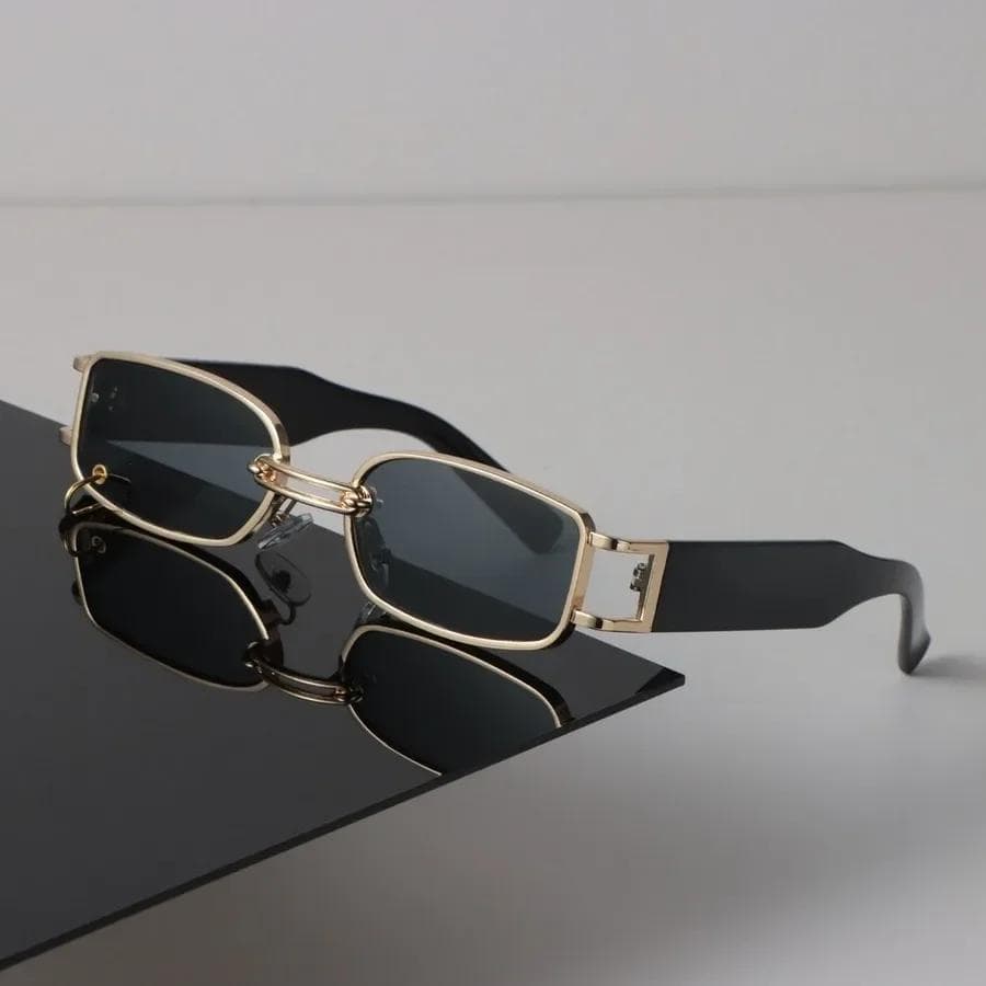Retro Square Sunglasses Women Men Vintage Sun Glasses Fashion Black UV Protection Unisex Classic Design Other