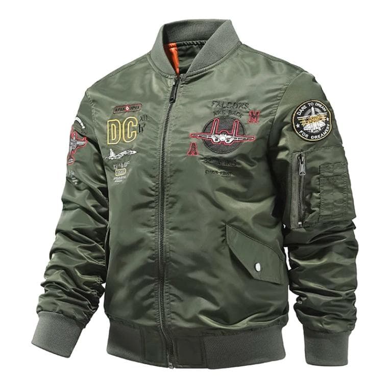 Men 'S Jacket Autumn Air Force Bomber Jacket Men 'S Embroidery Baseball Uniform Casual Jacket XXXXL