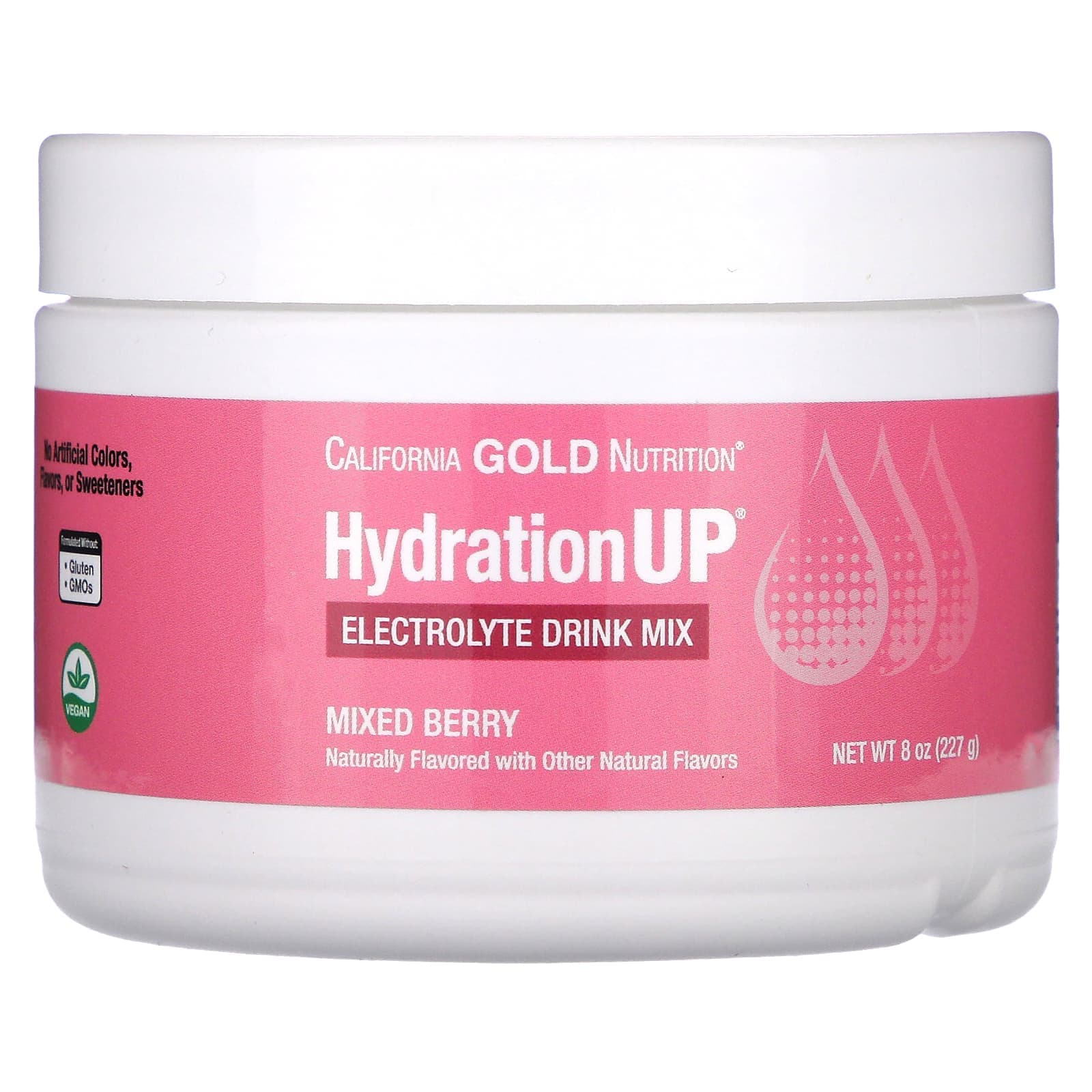 California Gold Nutrition, HydrationUP - Electrolytes, Mixed Berry Flavor, 8 oz (227 g)
