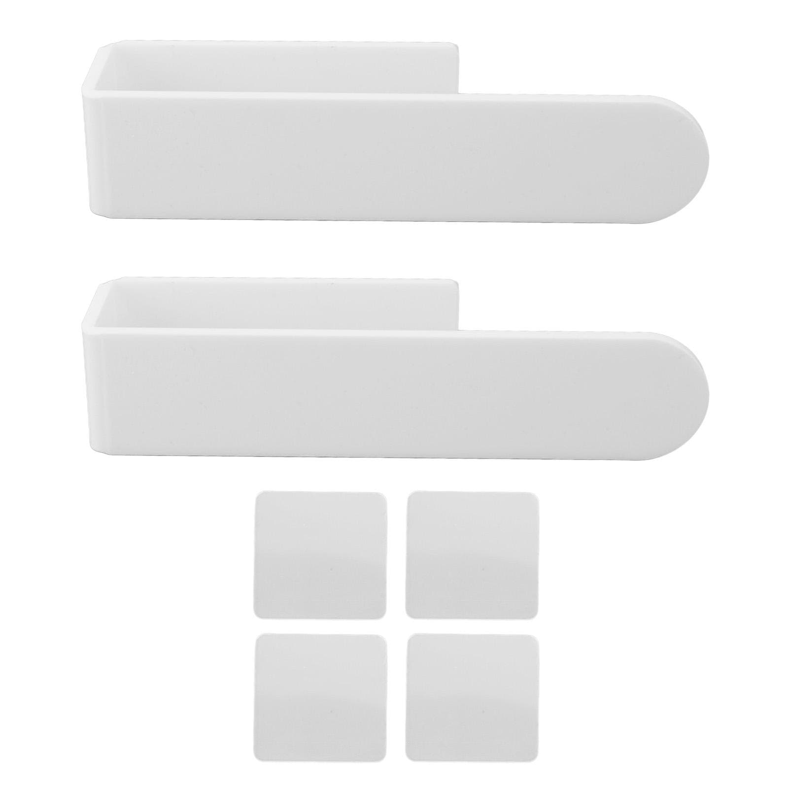 Self Adhesive Hand Towel Holder U Shaped Space Saving Acrylic Wall Mounted Hand Towel Bar Towel white