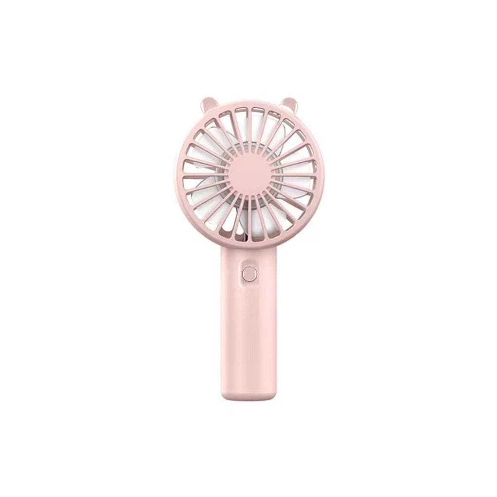 Portable Handheld Fan Small Cooling Fan USB Rechargeable Eyelash Eyelash Mute Cooler Handheld Fan Mini USB Rechargeable Desk USB charging model pink