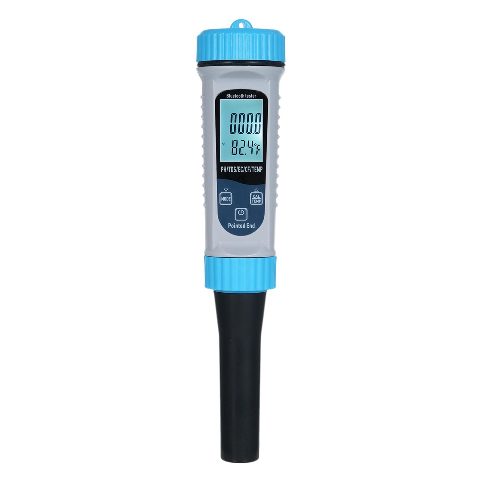 5-in-1 pH Meter with BT High Accuracy Measurement of pHTDSECCFTemp Water Testing Kit for Home blue
