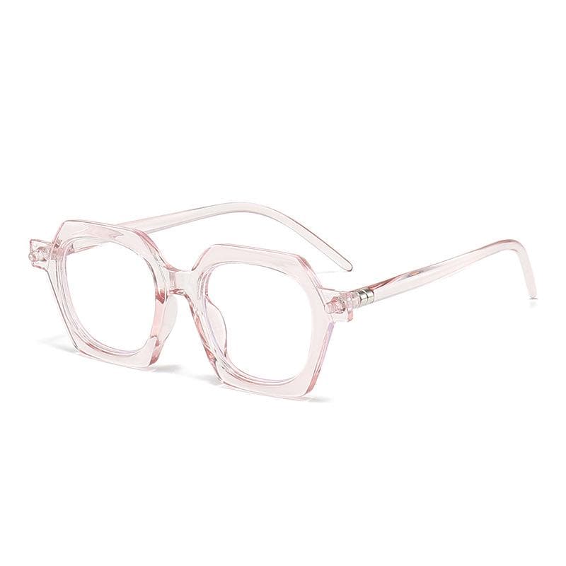 Big Frame Vintage Sunglasses for Women Men Retro Square Polygon Rectangle Sun Glasses UV Protection Unisex Fashion Eyewear MULTI