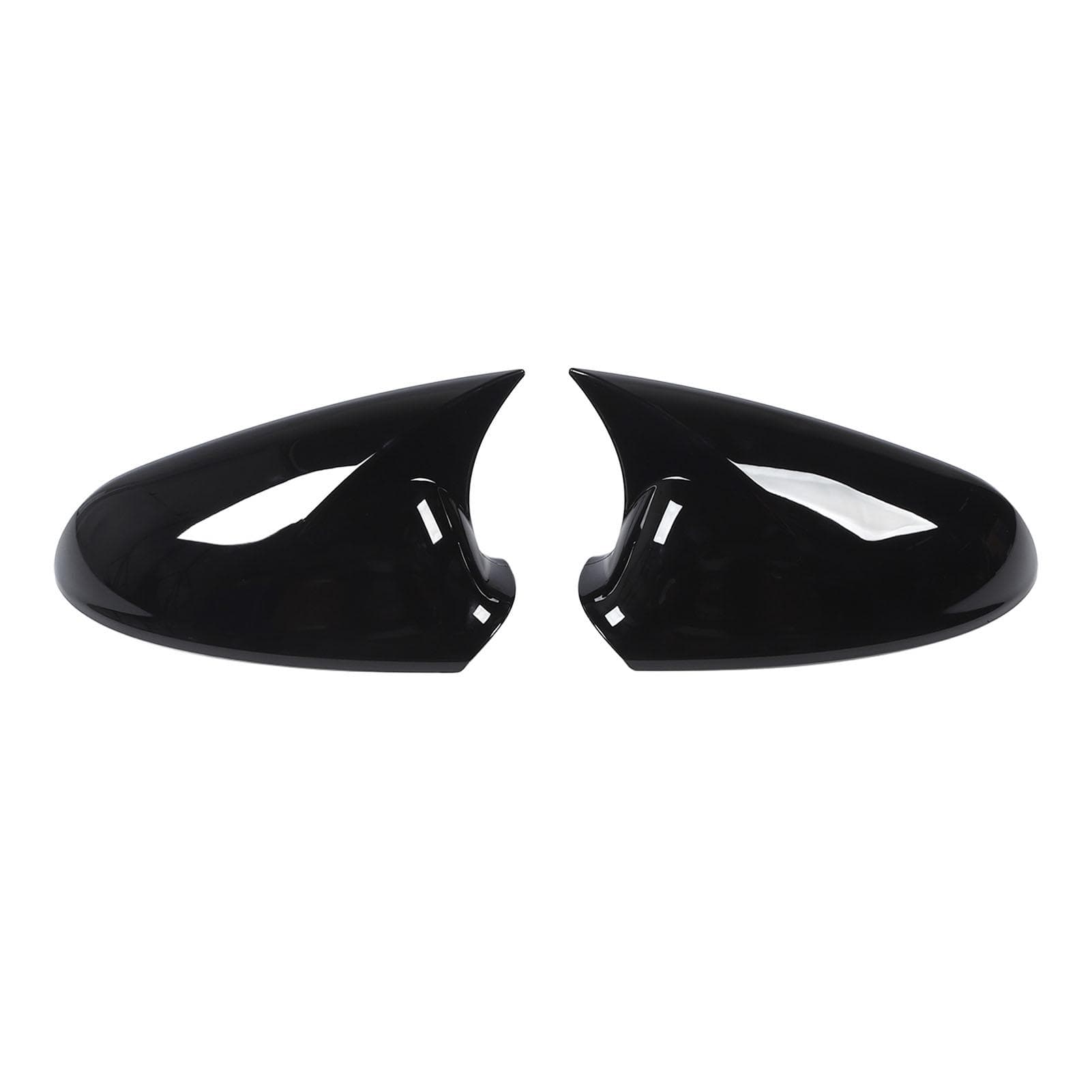 Pair of Glossy Black Rearview Mirror Cover Cap Enhance Vehicle Appearance Replacement for Vauxhall