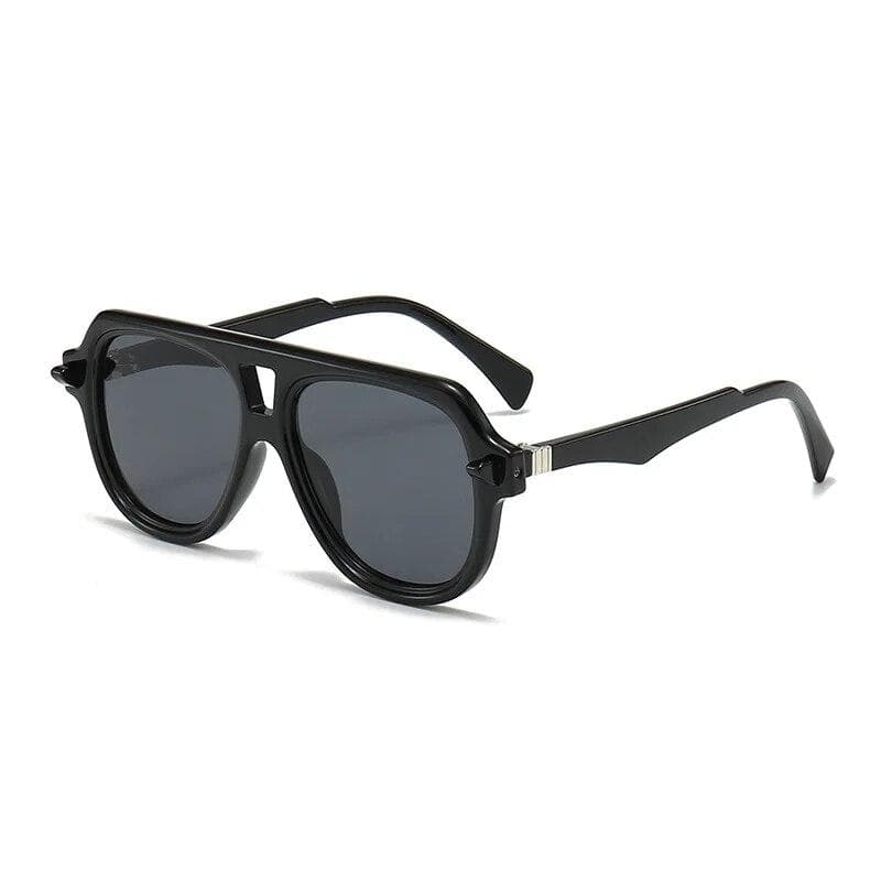 New Double Beam Personality Sunglasses Trendy Large Frame Fashion Sunshade Glasses for Women Men