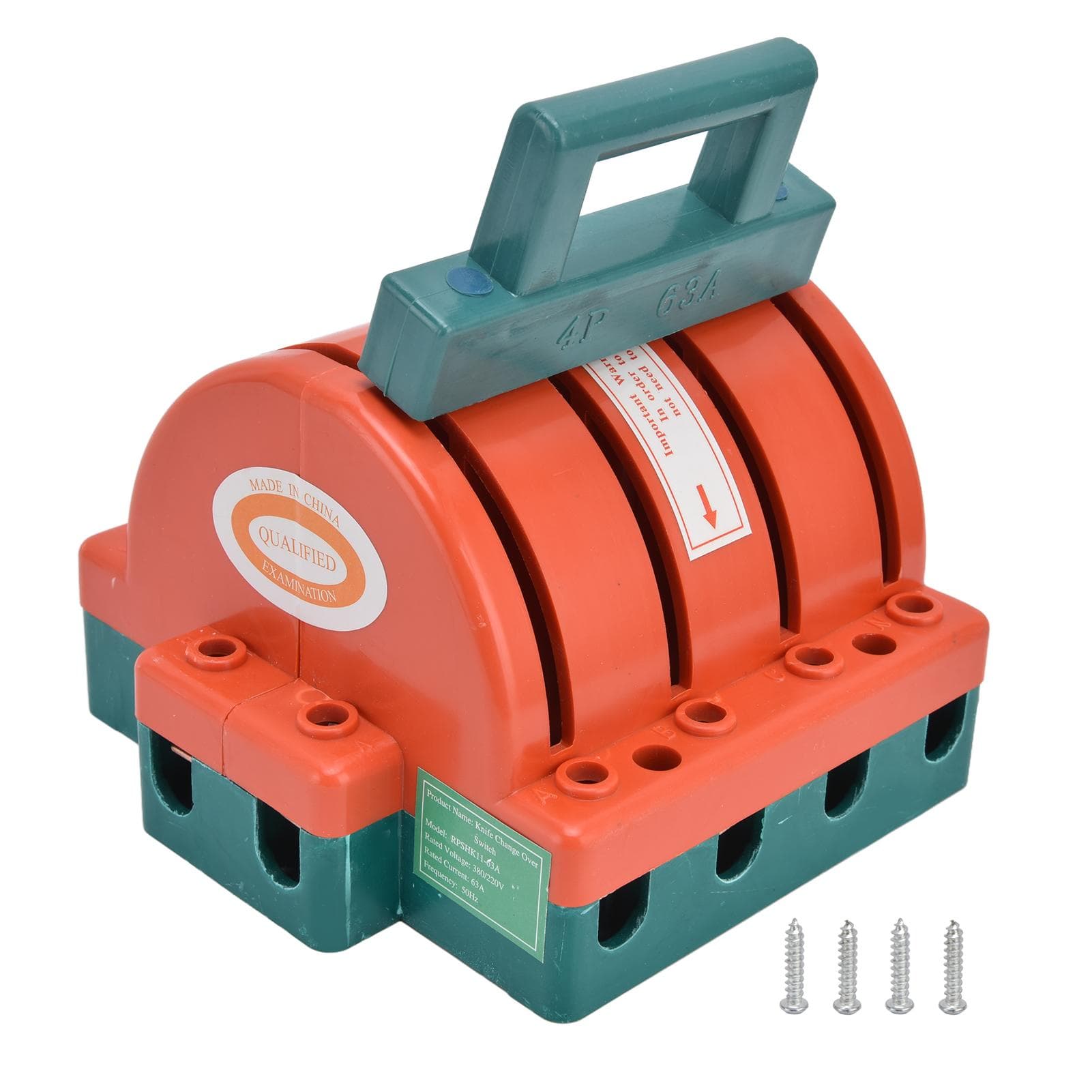 4P 63A 380V Disconnect Knife Switch Double Throw Knife Safety Disconnect Switch for Industrial