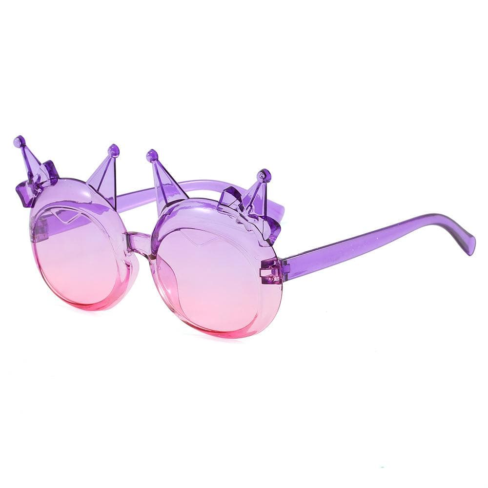 Kids Transparent Cute Sun Glasses UV Protection Sunshade Fashionable Bow Sunglasses for Boys and Girls 1PC