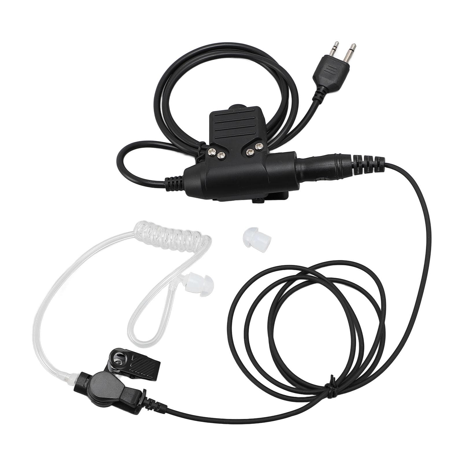 2 Way Radio Throat Mic Headset Earpiece Adjustable Water Resistant for Midland GXT250 GXT255 GXT300