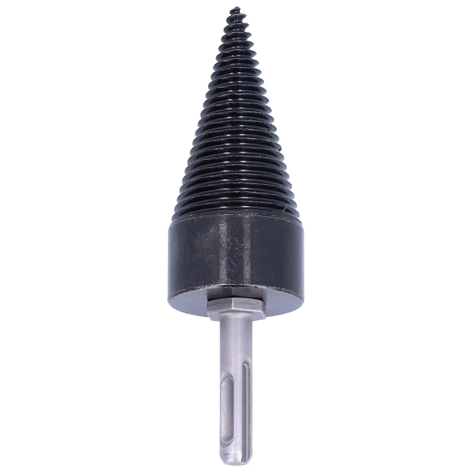 Twist Firewood Splitter Wood Cone Punch Drill Bit Round Shank Split Tool Hardware 42mm L