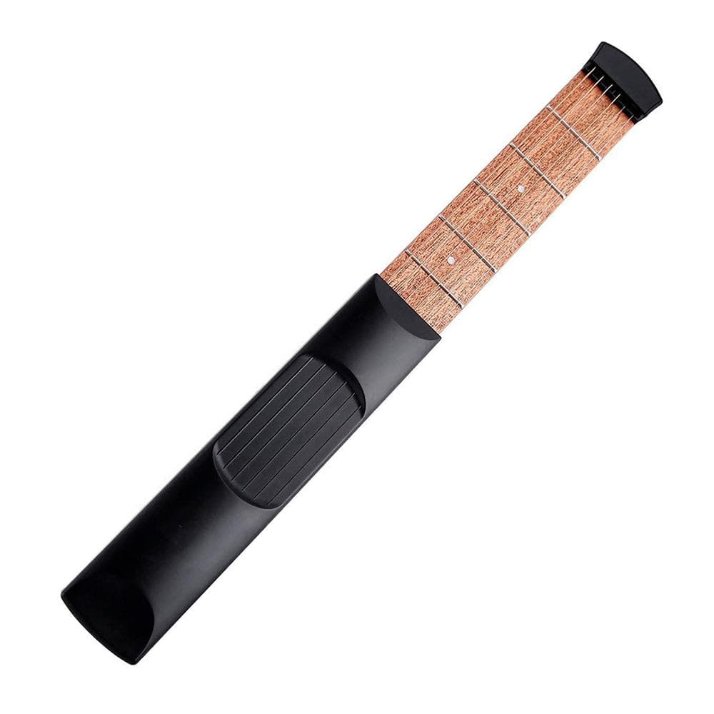 6 String 6 Fret Model Portable Pocket Guitar Neck Chord Trainer Guitar Practice Tool for Trainer black