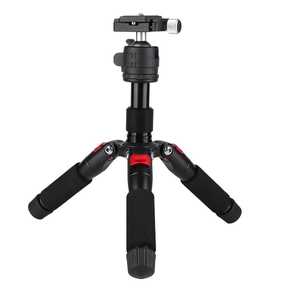 K521 Mini Portable Desktop Extendable Tripod for DSLR Mirrorless Camera Red red