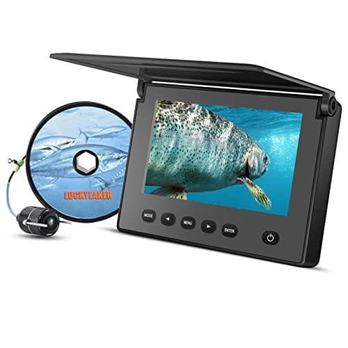 LUCKYLAKER Portable Fish Finder with Underwater Camera for Smelt Fishing, Boat Fishing, and Night Fishing with Infrared LED