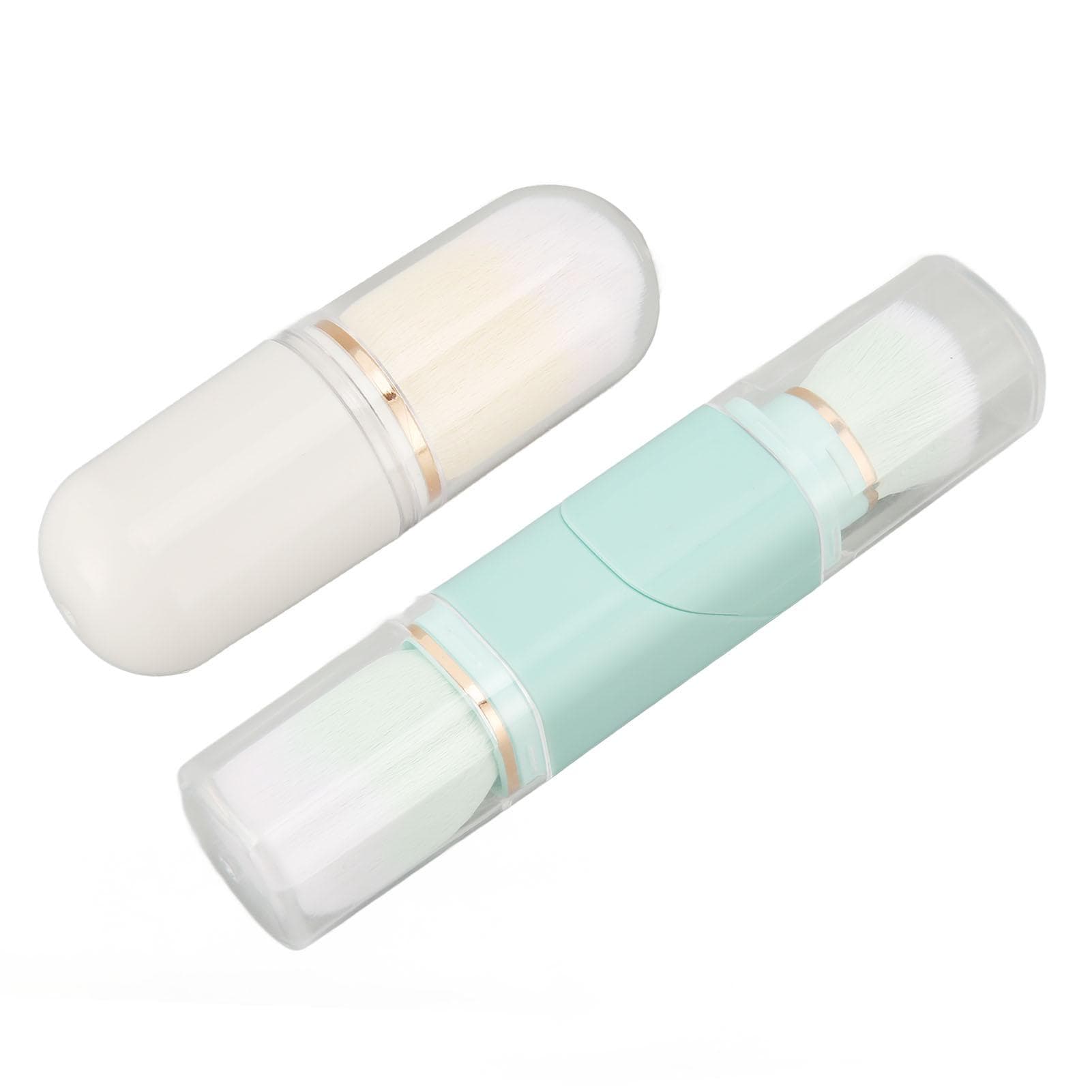 Capsule Makeup Brush Double Ended Telescopic Powder Brush Travel Size Retractable Blush Brush